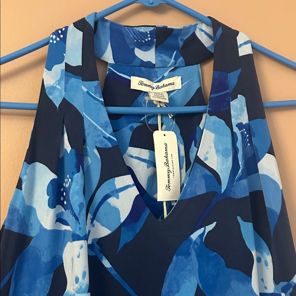 NWT Tommy Bahama Sandy Seaside Brights Floral Sleeveless Maxi Dress Size Small - Picture 10 of 11